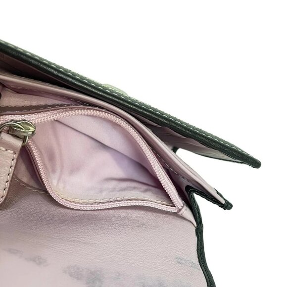 Auth COACH Ergo - Black Leather Trifold Wallet - Picture 4 of 6